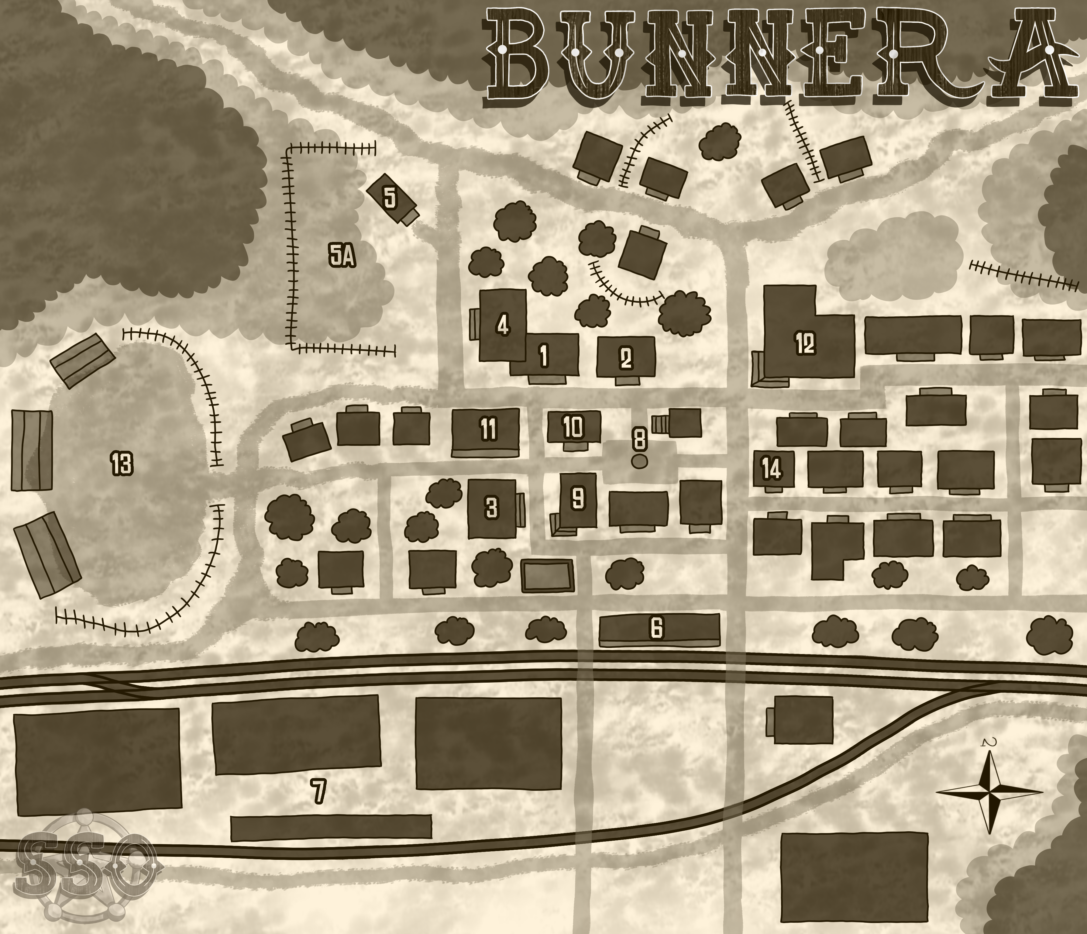 Bunnera map