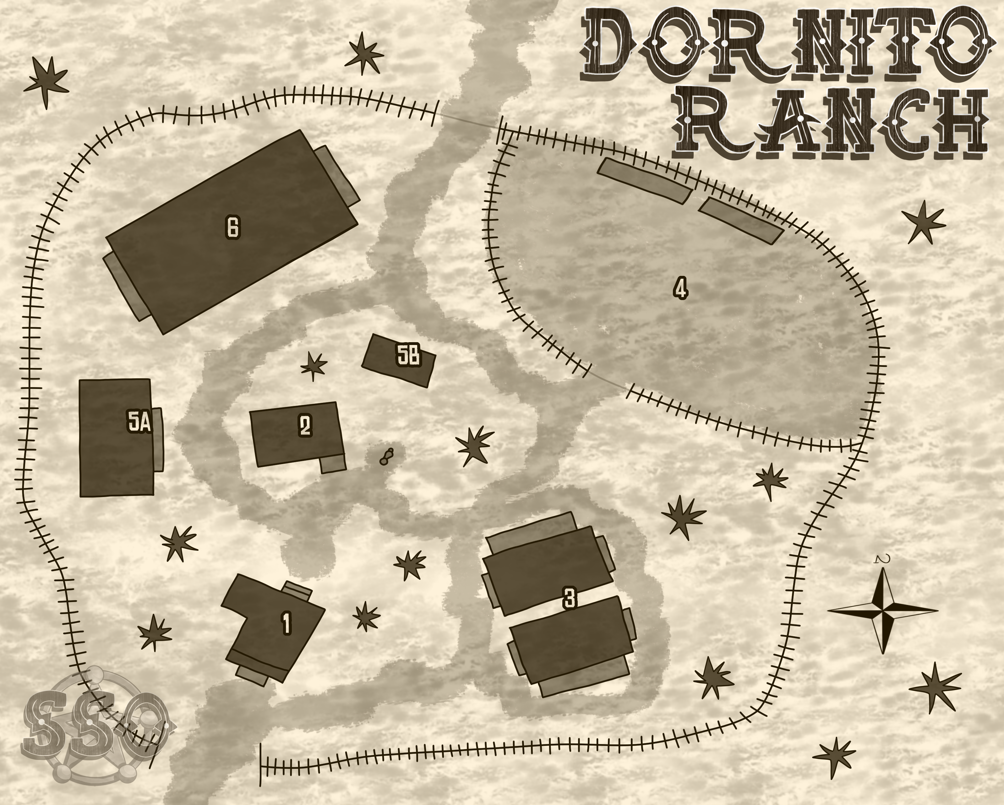 Dornito Ranch map